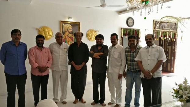 TN Producers & Directors council members meet Superstar Rajinikanth for MGR100 birthday function.