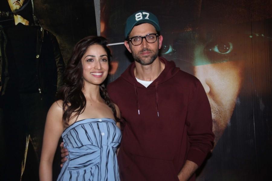 Bollywood actor Hrithik Roshan and actress Yami Gautam promote Kaabil. Hrithik Roshan and Yami Gautam,Hrithik Roshan,Yami Gautam,Kaabil,Kaabil promotion,Kaabil movie promotion,Kaabil promotion pics,Kaabil promotion images,Kaabil promotion photos,Kaabil promotion stills,Kaabil promotion pictures