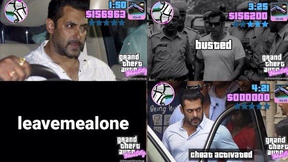 Salman Khan goes free in arms case: Hilarious memes on Bhai go viral. Salman Khan goes free in arms case,Salman Khan,Salman Khan arms case,arms case,memes,Bhai memes,Salman Khan memes,Salman Khan funny memes,Salman Khan viral memes