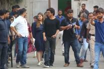 Bollywood actor Shah Rukh Khan spotted at Mehboob studio.