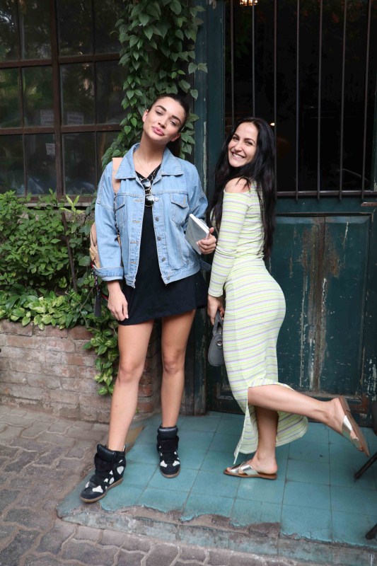 Bollywood actress Amy Jackson and Elli Avram spotted at pali village cafe in Bandra. Amy Jackson and Elli Avram,Amy Jackson,Elli Avram,Amy Jackson spotted at Pali Village cafe,Elli Avram spotted at Pali Village cafe,Amy Jackson at Pali Village cafe,Elli Avram at Pali Village cafe