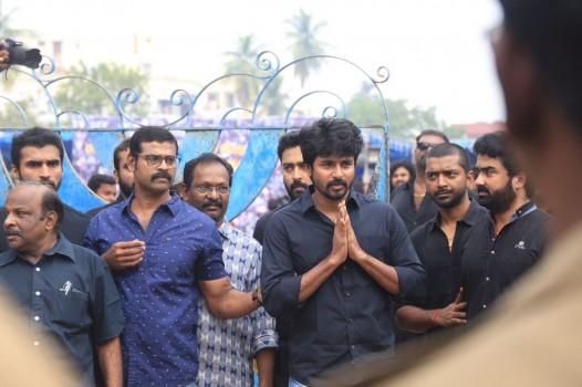 Sivakarthikeyan at Nadigar Sangam Jallikattu protest.