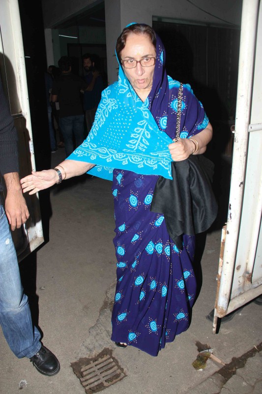 Neila Devi at Raees special screening. Shah Rukh Khan,Nawazuddin Siddiqui,Johny Lever,Neila Devi,Ritesh Sidhwani,Rahul Dholakia,Zoya Akhtar,Raees special screening,Raees,Raees special screening pics,Raees special screening images,Raees special screening photos,Raees special screening stills,Ra
