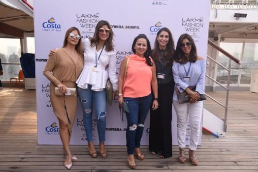 Deanne Panday, Nayantara Thacker, Penny Patel, Gayatri Shah, Renu Chainani at Lakme Fashion Week Summer Resort 2017.