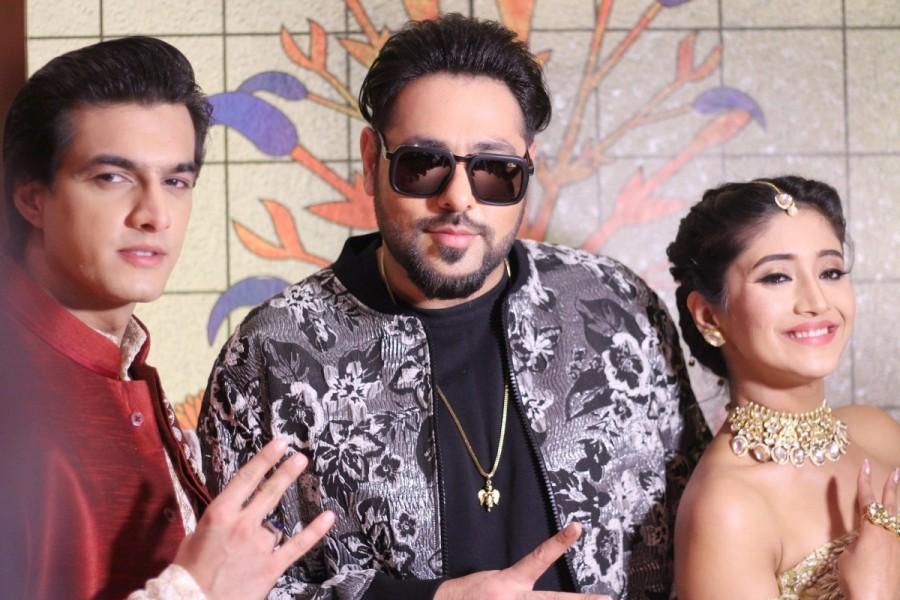 Shivangi Joshi who plays Naira commented, "It was an extremely memorable evening for my on screen sangeet. It couldn't have gotten bigger and better than having Badshah himself grace the occasion. We couldn't have asked for more to make it an even more special occasion." Yeh Rishta Kya Kehlata Hai,Rapper Badshah,Rapper Badshah perform