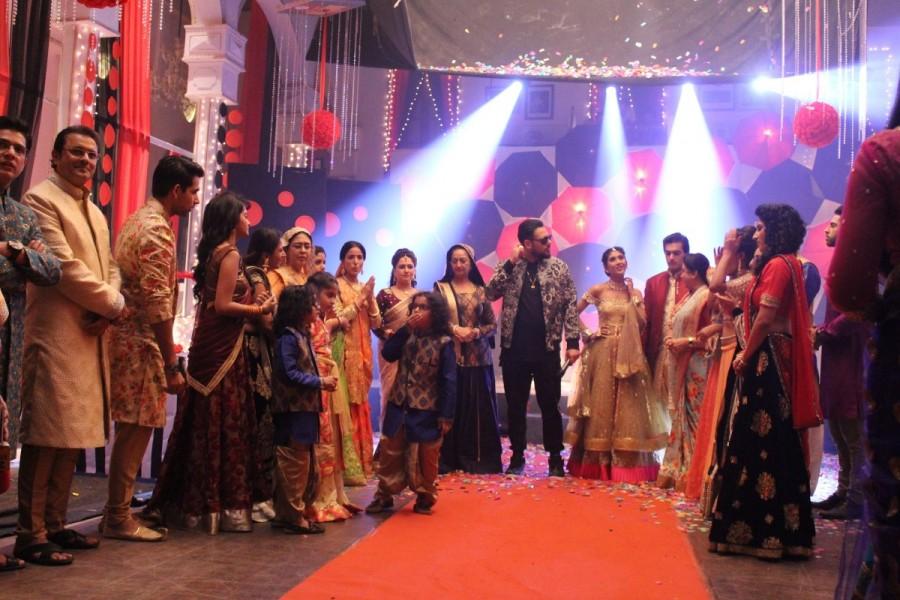 Rapper Badshah performs at Yeh Rishta Kya Kehlata Hai. Yeh Rishta Kya Kehlata Hai,Rapper Badshah,Rapper Badshah perform