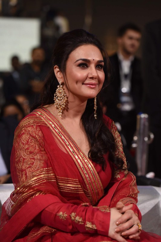 Preity Zinta spotted during the Umang Mumbai Police Show 2017 in Mumbai, India on January 22,2017. Akshay Kumar,Ranveer Singh,Anushka Sharma,Preity Zinta,Alia Bhatt,Umang Mumbai Police Show 2017,celebs at Umang Mumbai Police Show 2017,Celebs at Umang Mumbai Police Show