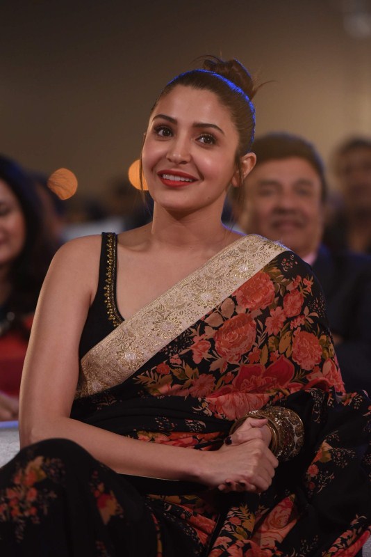 Anushka Sharma spotted during the Umang Mumbai Police Show 2017 in Mumbai, India on January 22,2017. Akshay Kumar,Ranveer Singh,Anushka Sharma,Preity Zinta,Alia Bhatt,Umang Mumbai Police Show 2017,celebs at Umang Mumbai Police Show 2017,Celebs at Umang Mumbai Police Show