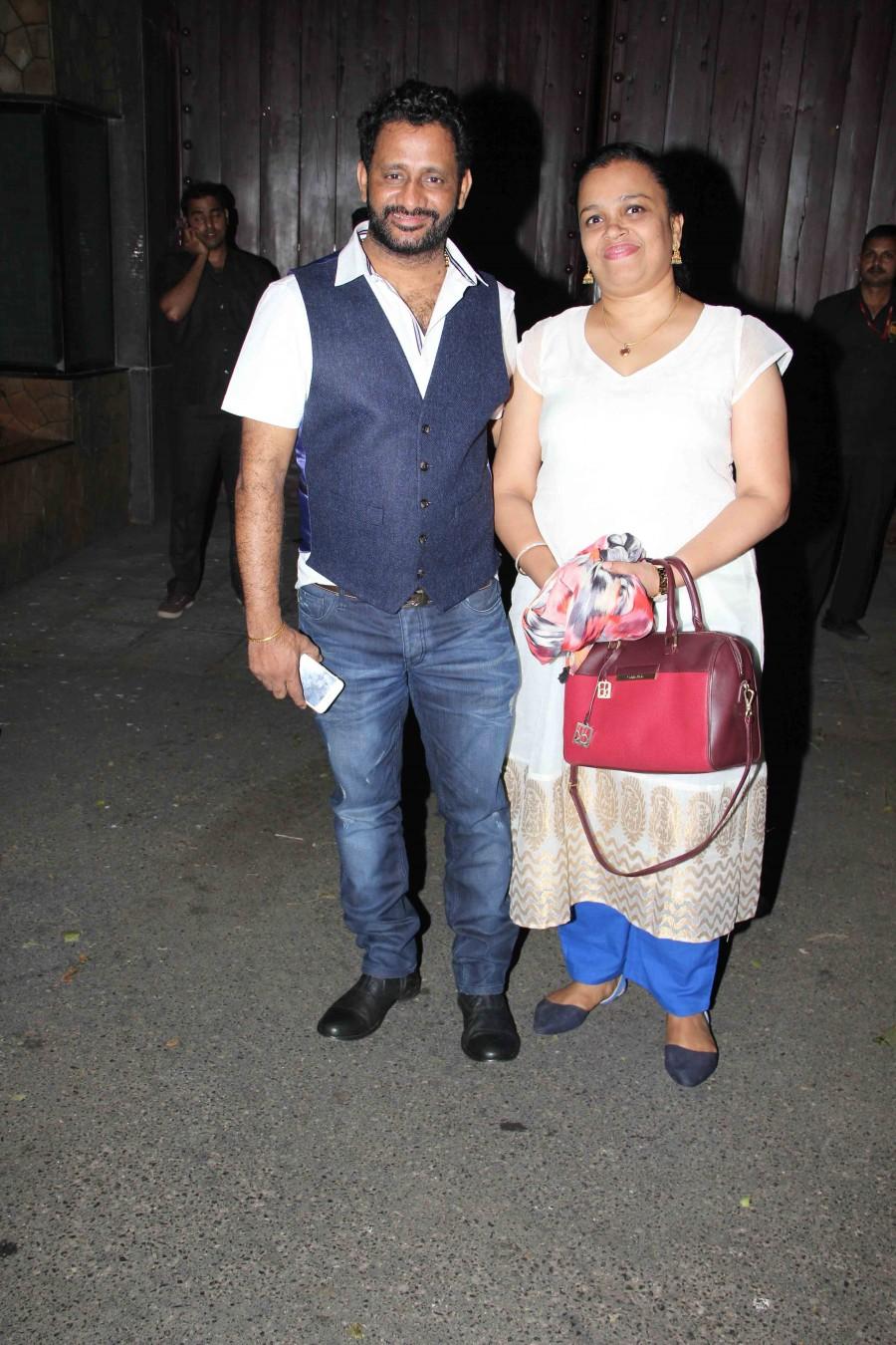 Resul Pookutty and Shadia Pookutty snapped post party at Rakesh Roshan's house Rakesh Roshan,Hrithik Roshan,Sussanne Khan,Yami Gautam,Resul Pookutty,Shadia Pookutty,Ravi Behl,Salim Merchant,Sulaiman Merchant,Yami Gautam
