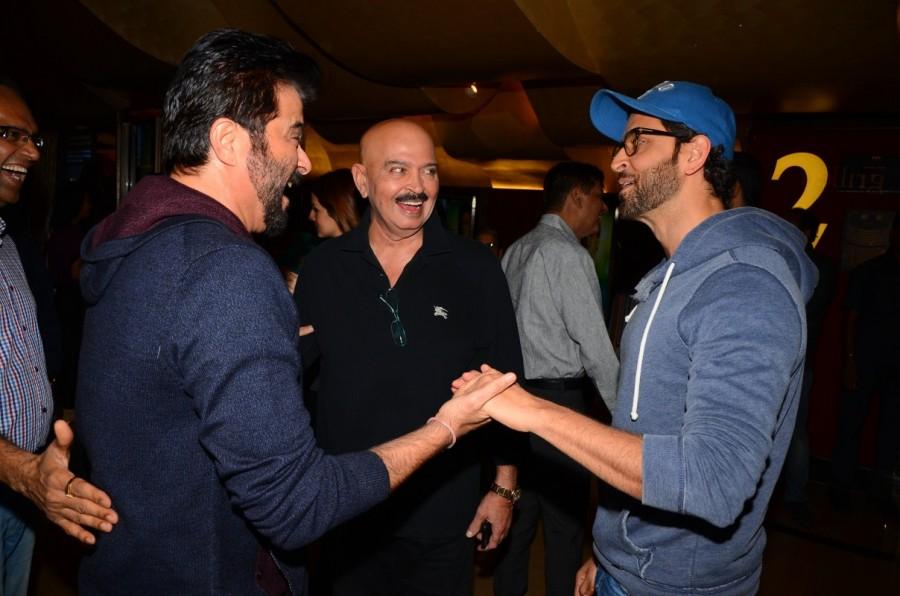 Anil Kapoor, Rakesh Roshan and Hrithik Roshan spotted at Kaabil special screening. Akshay Kumar,Sonam Kapoor,Hrithik Roshan,Yami Gautam,Kaabil,Kaabil special screening,Kaabil special screening pics,Kaabil special screening images,Kaabil special screening photos,Kaabil special screening stills,Kaabil special screening pictures