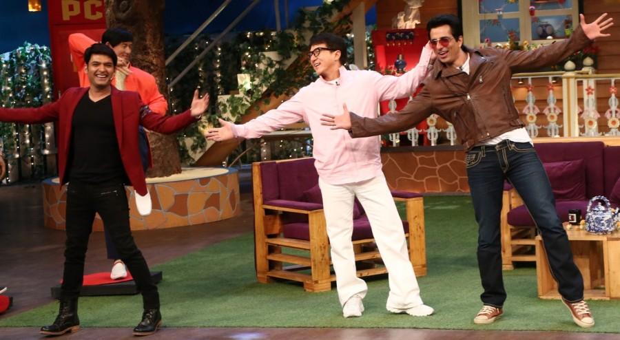 Jackie Chan and Sonu Soon promote Kung Fu Yoga on the sets of The Kapil Sharma Show. Jackie Chan and Sonu Soon,Jackie Chan,Sonu Soon,Kung Fu Yoga,The Kapil Sharma Show,The Kapil Sharma Show on the sets,Stanley Tong,Disha Patani,Amyra Dastur