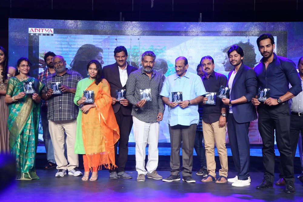 Telugu movie Sri Valli audio launch event held at Hyderabad. Celebs like SS Rajamouli, MM Keeravani, Rama Rajamouli, MM Srilekha, Srivalli Keeravani, Vijayendra Prasad, BVSN Prasad, Neha Hinge, Rajath, Sunitha, SR Charan, Koratala Siva, Hema, Rajkumar Brindaavan, Paruchuri Gopala Krishna and others graced the event. Sri Valli,Sri Valli audio launch,Sri Valli music launch,Sri Valli music,SS Rajamouli,MM Keeravani,Rama Rajamouli,MM Srilekha,Srivalli Keeravani,Vijayendra Prasad,BVSN Prasad,Sri Valli audio launch pics,Sri Valli audio launch images,Sri Valli audio launch