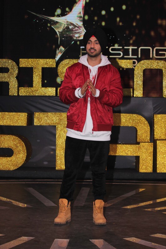 Bollywood singer Diljit Dosanjh during the launch of Colors TV singing reality show, Rising Star in Mumbai. Shankar Mahadevan,Monali Thakur,Colors TV,Rising Star launch,Rising Star,Diljit Dosanjh,Meiyang Chang,Colors TV singing reality show,singing reality show,reality show