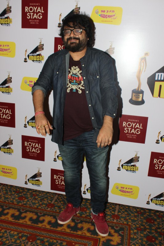 Bollywood Music director Pritam during the jury meet of the 9th Radio Mirchi Music Awards in Mumbai. Radio Mirchi Music Awards,Music Awards,9th Radio Mirchi Music Awards,9th Radio Mirchi Music Awards jury meet,Roop Kumar Rathod,Milind Srivastav,Lyricist Sameer Anjan,singers Suresh Wadkar,Shailendra Singh,Kavita Krishnamurthy,Radio Mirchi Music Awards pic