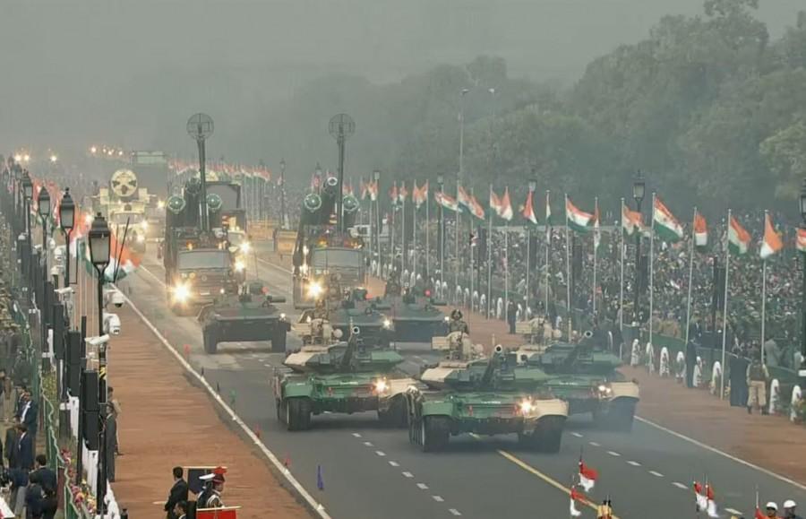 The 68th Republic Day celebrations began here on Thursday, with Abu Dhabi Crown Prince Mohammed bin Zayed Al Nahyan the Chief Guest at the annual parade. The highlights of this year's Republic Day parade include a 149-member United Arab Emirates Presidential Guard. 68th Republic Day,Republic Day celebration,Republic Day,Republic Day 2017,Republic Day celebration pics,Republic Day celebration images,Republic Day celebration photos,Republic Day celebration stills,Republic Day celebration pictures