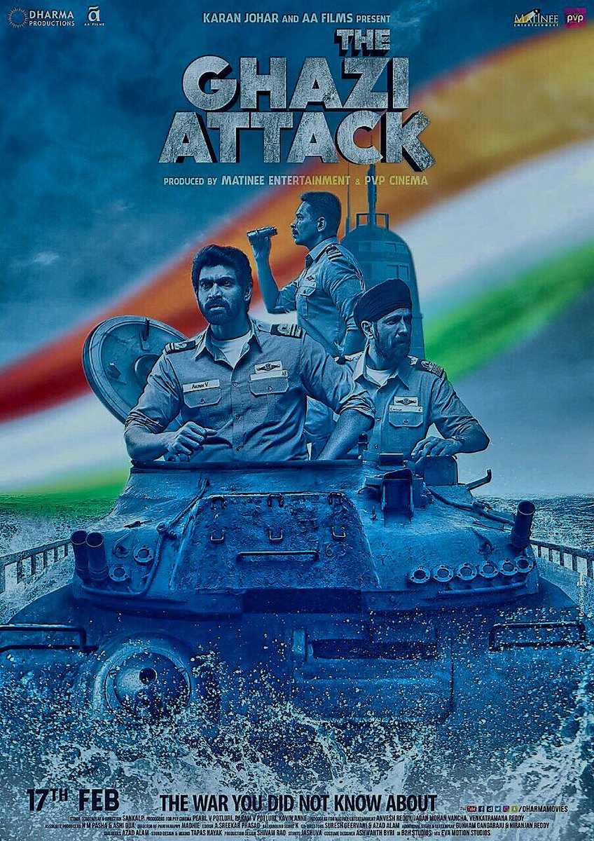 Check out the first look of Rana Daggubati starrer film The Ghazi Attack. The film is based on naval warfare and directed by Sankalp. Rana Daggubati,The Ghazi Attack first look poster,The Ghazi Attack,The Ghazi Attack first look,The Ghazi Attack poster,Ghazi first look poster,Ghazi first look,Ghazi poster,Sankalp