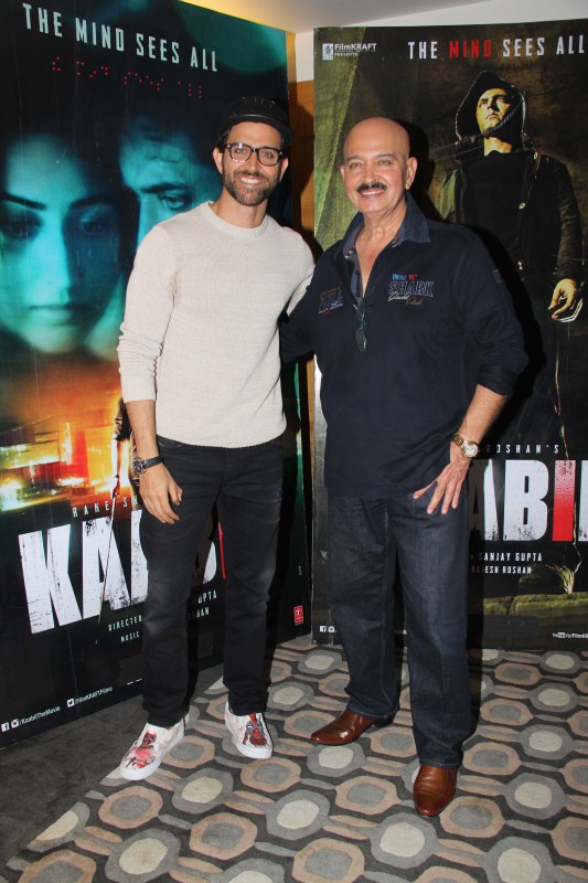 Actor Hrithik Roshan and Rakesh Roshan at Kaabil promotion. Hrithik Roshan and Rakesh Roshan,Hrithik Roshan,Rakesh Roshan,Kaabil promotion,Kaabil movie promotion,Kaabil promotion pics,Kaabil promotion images,Kaabil promotion photos,Kaabil promotion stills,Kaabil promotion pictures