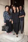 Bollywood actress Kareena Kapoor Khan and Sophie Choudry snapped post dinner at Manish Malhotra’s house.