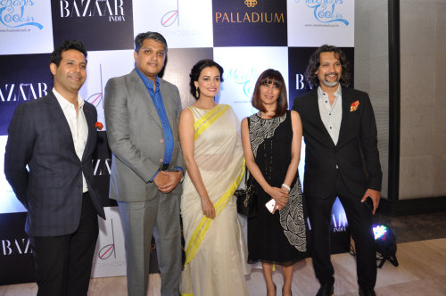 Akshay Sahgal, Amit Sawant, Dia Mirza, Nonita Kalra and Jatin Kampani. Dia Mirza,actress Dia Mirza,Art out of the Gallery,Aditya Thackeray,Jatin Kampani