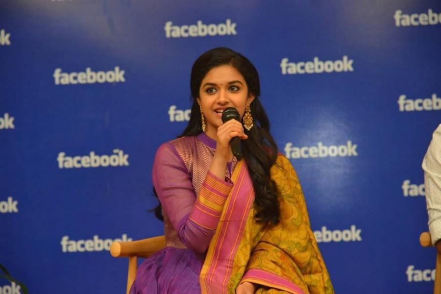 South Indian actor Nani and Keerthy Suresh visit Facebook Hyderabad Office to promote their upcoming movie Nenu Local. Nani,Keerthy Suresh,Nani and Keerthy Suresh,Nani at Facebook office,Keerthy Suresh at Facebook office,Nenu Local,Nenu Local promotion,Nenu Local movie promotion,Nenu Local promotion pics,Nenu Local promotion images,Nenu Local promotion photos,Nenu Local p