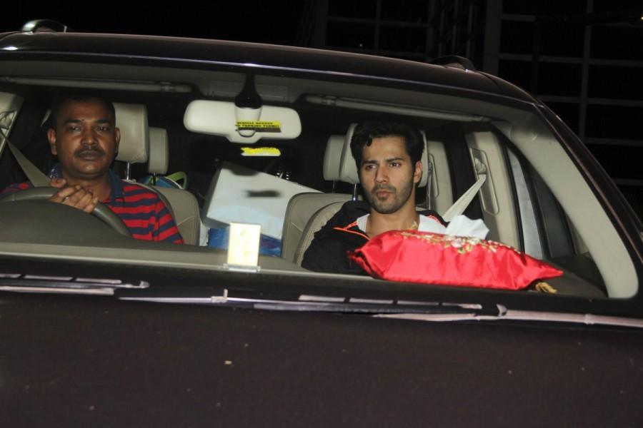 Bollywood actor Varun Dhawan spotted at Dharma production office on January 27, 2017. Alia Bhatt and Varun Dhawan,Alia Bhatt,Varun Dhawan,Alia Bhatt spotted at Dharma production office,Varun Dhawan spotted at Dharma production office,Alia Bhatt at Dharma production office,Varun Dhawan at Dharma production office