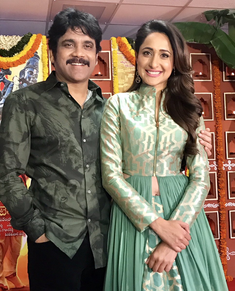 Nagarjuna Akkineni,Pragya Jaiswal,Om Namo Venkatesaya promotions,Om Namo Venkatesaya,om namo movie venkatesaya,Anushka Shetty