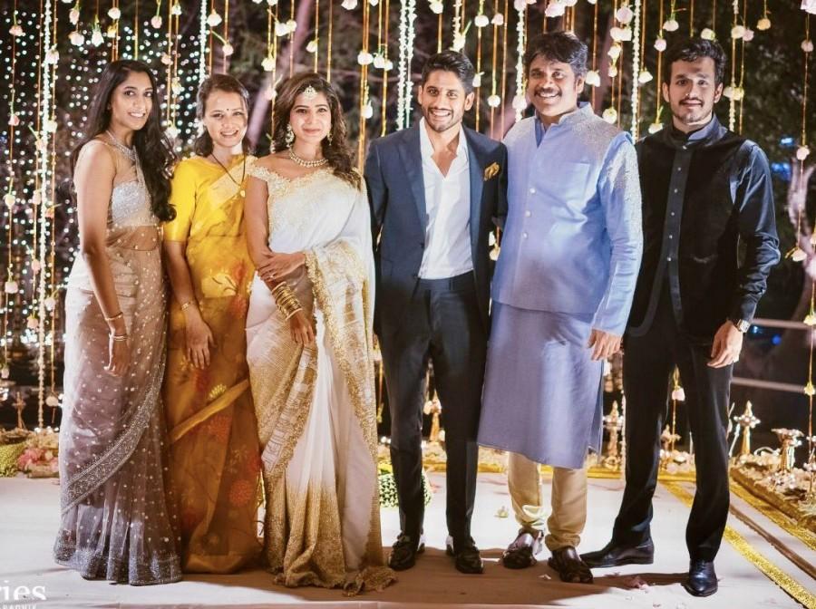 Chaitanya and Samantha first met on the sets of Gautham Vasudev Menon's Telugu romantic-drama "Ye Maaya Chesave" and went on to work together in films such as "Autonagar Surya" and "Manam". Samantha and Naga Chaitanya,Naga Chaitanya,Naga Chaitanya Samantha marriage,Naga Chaitanya engagement,Samantha engagement,Samantha engagement pics,Samantha engagement images,Samantha engagement photos