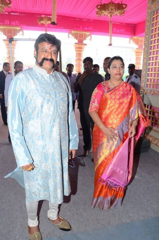 GVK Reddy Grandson Keshav Veena Wedding held on January 29 in Hyderabad. Celebs like Rajinikanth, Amitabh Bachchan, Chiranjeevi, Pawan Kalyan, Allu Arjun, Nandamuri Balakrishna, Vasundhara Devi, P. Chidambaram, Nagarjuna, Amala, Akhil Akkineni, Ranveer Singh, Pinky Reddy, Raveena Tandon, Manish Malhotra, Prasad V. Potluri, Shilpa Shetty Kundra, Jhansi Sureddi, Nirmala Devi, Mohan Babu, Venkaiah Naidu, Viranica Reddy, Brahmanandam and others graced the event. Rajinikanth,Chiranjeevi,Pawan Kalyan,Balakrishna,Amitabh Bachchan,GVK Reddy Grandson Keshav Veena Wedding,Keshav Veena,Keshav and Veena,GVK Reddy Grandson Keshav,Allu Arjun,Nagarjuna,Amala,Akhil Akkineni,Ranveer Singh