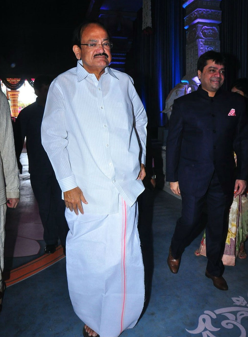 Venkaiah Naidu spotted at GVK Reddy Grandson Keshav and Veena Wedding. Allu Arjun,Nagarjuna,Venkatesh,P. Chidambaram,Venkaiah Naidu,GVK Reddy Grandson Keshav and Veena Wedding,Keshav and Veena Wedding,Keshav wedding,GVK Reddy Grandson,GVK Reddy Grandson wedding