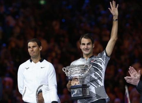 Roger Federer has won his fifth Australian Open title and 18th overall major crown, defeating Rafael Nadal 6-4, 3-6, 6-1, 3-6, 6-3 at the Rod Laver Arena here on Sunday. Federer extended his lead over Nadal in the all-time major wins list to four with his first Melbourne Park crown since 2010, and his first major singles title win since Wimbledon 2012, reports ausopen.com.