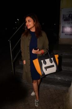 Bollywood actress Parineeti Chopra spotted at PVR Juhu in Mumbai.