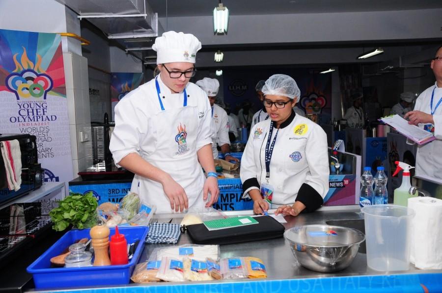 YCO 2017, which has become an international landmark in the hospitality industry, saw a grand opening with participants from 50 countries at Talkatora Stadium in Delhi on 28th Jan, Saturday, followed by the first round. The second round was held in Bengaluru on 30th Jan and in Pune will be on 31st Jan. A total of 24 countries were in Bangalore which included prestigious schools such as ALMA La ScuolaInternazionale Di CucinaItaliana (Italy), University College Birmingham (UK) and Box Hill Institute (Australia). This will continue with the other half of the countries participating in Pune on 31st Jan 2017. Young Chef Olympiad 2017,Young Chef Olympiad,Young Chef Olympiad 2017 by IIHM,IIHM,Young Chef Olympiad pics,Young Chef Olympiad images,Young Chef Olympiad photos,Young Chef Olympiad stills,Young Chef Olympiad pictures