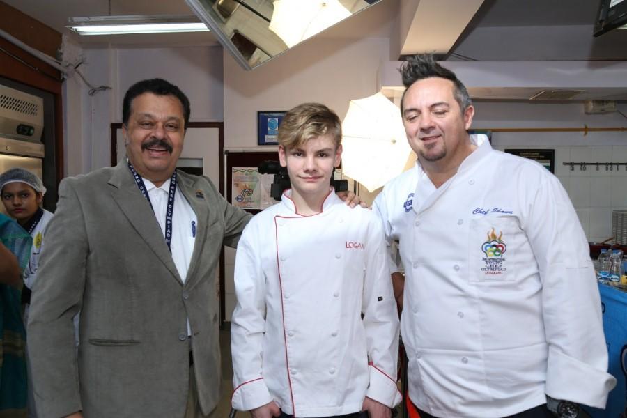 Master Logan Guleff, the 14-year old winner of Masterchef Junior in 2014, was the Celebrity Mascot of YCO 2017. The theme for round two was “Creativity and Innovation”. The contestants were given 90 minutes to prepare four Main Course portions of a Vegetarian dish produced from a basket of ingredients, along with a mystery ingredient shared with them 24 hours earlier. The chosen recipe could reflect the contestant’s cuisine and culture and had to be appropriate for service in a brasserie or bistro restaurant. Young Chef Olympiad 2017,Young Chef Olympiad,Young Chef Olympiad 2017 by IIHM,IIHM,Young Chef Olympiad pics,Young Chef Olympiad images,Young Chef Olympiad photos,Young Chef Olympiad stills,Young Chef Olympiad pictures