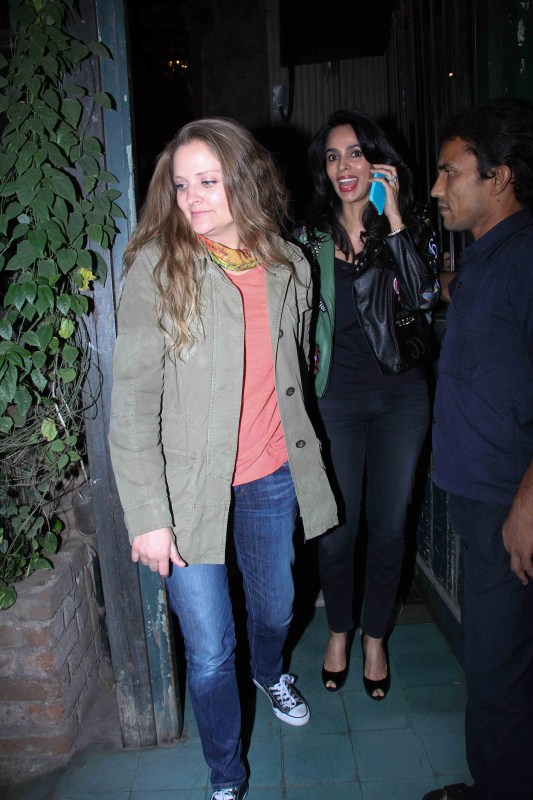 Bollywood actress Mallika Sherawat along with her boyfriend spotted at Bandra Pali Village in Mumbai. Mallika Sherawat,actress Mallika Sherawat,Mallika Sherawat spotted at Bandra,Pali Village,Mallika Sherawat pics,Mallika Sherawat images,Mallika Sherawat phoots,Mallika Sherawat stills,Mallika Sherawat pictures