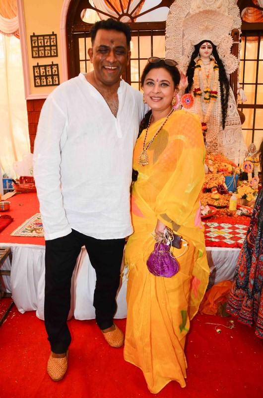 Celebs spotted at Pooja ceremony of Saraswati at Anurag Basu Place. Pooja ceremony,Saraswati,Saraswati pooja,Anurag Basu Place,Anurag Basu