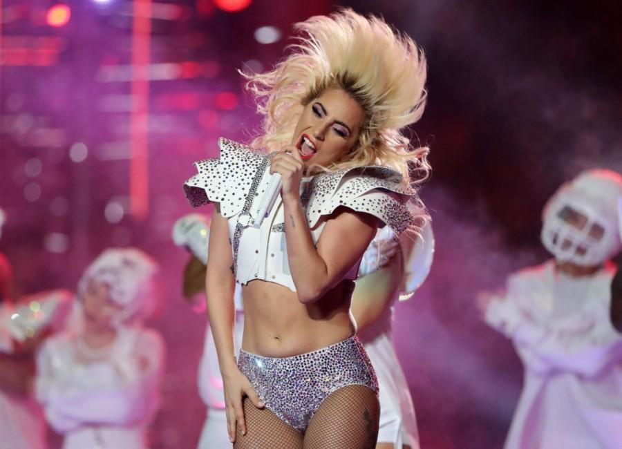 Singer Lady Gaga performs during the halftime show at Super Bowl LI between the New England Patriots and the Atlanta Falcons in Houston. Lady Gaga at halftime,Lady Gaga Super Bowl,Lady Gaga,Lady Gaga Super Bowl 2017,singer Lady Gaga,Lady Gaga halftime performance,Lady Gaga halftime performance pics,Lady Gaga halftime performance images,Lady Gaga halftime performance photos,Lady Gaga halfti
