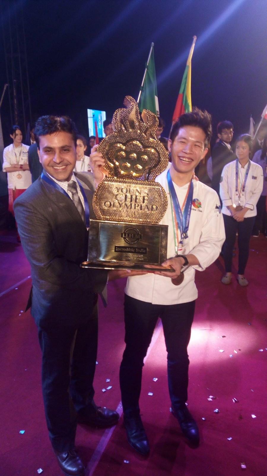 The winner, Tham Jiajun Mathew, Singapore said, "I want to thank everybody who has been through this journey with me. Especially my chef and my family. They helped me a lot. When I first came here, I just came to do what I do best". Singapore,Young Chef Olympiad 2017,Logan Guleff Young Chef Olympiad,Singapore won the 3rd edition,Sunrice Global Chef Academy,Tham Jiajun Mathew