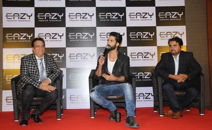 Bollywood actor Shahid Kapoor during the launch of Eazy inner wear in Mumbai on February 7, 2017. Shahid Kapoor,actor Shahid Kapoor,Shahid Kapoor latest pics,Shahid Kapoor latest images,Shahid Kapoor latest photos,Shahid Kapoor latest stills,Shahid Kapoor latest pictures