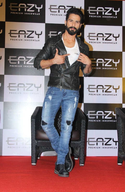 Bollywood actor Shahid Kapoor during the launch of Eazy inner wear in Mumbai on February 7, 2017. Shahid Kapoor,actor Shahid Kapoor,Shahid Kapoor latest pics,Shahid Kapoor latest images,Shahid Kapoor latest photos,Shahid Kapoor latest stills,Shahid Kapoor latest pictures