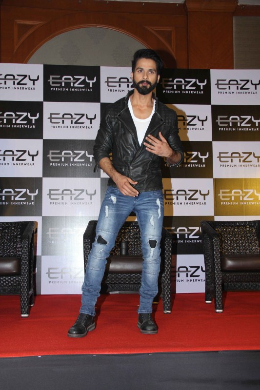 Bollywood actor Shahid Kapoor during the launch of Eazy inner wear in Mumbai on February 7, 2017. Shahid Kapoor,actor Shahid Kapoor,Shahid Kapoor latest pics,Shahid Kapoor latest images,Shahid Kapoor latest photos,Shahid Kapoor latest stills,Shahid Kapoor latest pictures