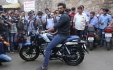 Rana Daggubati who will next be seen in an upcoming flick 'The Ghazi Attack bought a piece of history the Bajaj V bike as a memory from the film The Ghazi Attack which is inspired by true events.