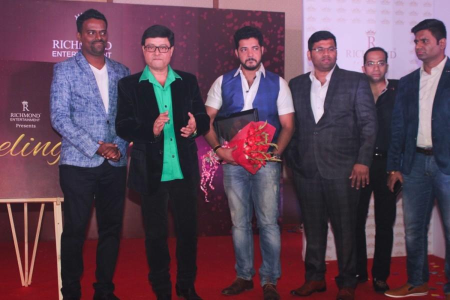 Celebs like Abhishek Vichare, Co-founder and CEO of Richmond Group, Bollywood and Marathi actor Sachin Pilgaonkar, Music Director Kiran Vilas Khot, singer Swapnil Bandodkar and others spotted during the launch of music album 'Feelings' in Mumbai on February 7, 2017. Launch of music album Feelings,Abhishek Vichare,Co-founder and CEO of Richmond Group,Bollywood and Marathi actor Sachin Pilgaonkar,Music Director Kiran Vilas Khot,singer Swapnil Bandodkar