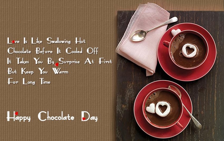 Life is like a chocolate box, Each chocolate is like a portion of life, Some are crunchy, some are nutty, Some are soft, but all are DELICIOUS. Happy Chocolate Day to my love one! Happy Chocolate Day 2017,Happy Chocolate Day,Chocolate Day,Chocolate Day quotes,Chocolate Day wishes,Chocolate Day sms,Chocolate Day facebook status,Chocolate Day whatsapp,Chocolate Day pics,Chocolate Day images,Chocolate Day photos,Chocolate Day stills,C
