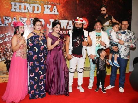 Bollywood movie MSG Lionheart special screening held in Mumbai on Feb 08, 2017. Gurmeet Ram Rahim and others graced the event.