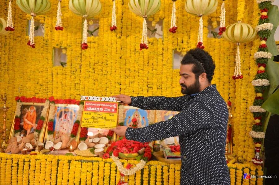 For one of his roles, NTR will be seen wearing prosthetic and his look is being handled by Hollywood make-up artist Vance Hartwell, popular for his work in films such as "The Lord of the Rings" trilogy and "Shutter Island". NTR27,NTR27 movie launch,NTR27 launch,Jr Ntr,Jr Ntr new movie,Jr Ntr new movie pooja,Jai Lavakusa,Jai Lavakusa movie launch,Jai Lavakusa movie launch pics,Jai Lavakusa movie launch images,Jai Lavakusa movie launch photos,Jai Lavakusa movie launch stills,J