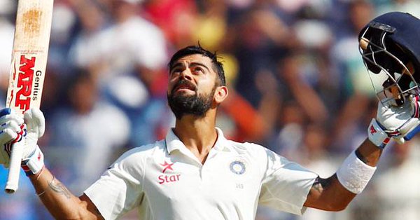 An imposing Virat Kohli continued to plunder runs, helping India reach 477/4 at lunch on the second day of the one-off Test against Bangladesh here on Friday. Skipper Kohli (191) and wicketkeeper Wriddhiman Saha (4) were at the crease at lunch. India vs Bangladesh,Virat Kohli,virat kohli captain,Virat Kohli 4th Test hundred,Virat Kohli 1st batsman