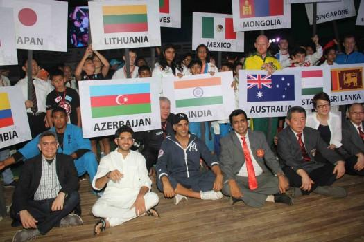 Bollywood actor Akshay Kumar during the flag off ceremony of 2nd Kudo World Cup in Mumbai on February 10, 2017.