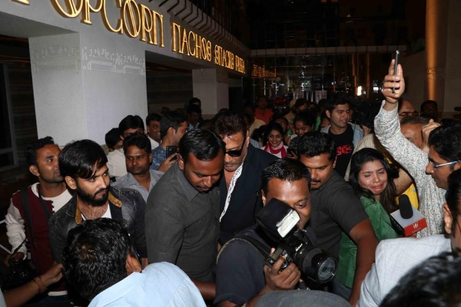 Bollywood Jackie Shroff, Anil Kapoor and filmmaker Subhash Ghai spotted during the launch of New Excelsior Mukta A2 cinema in Mumbai. Jackie Shroff,Anil Kapoor,Subhash Ghai,New Excelsior Mukta A2 cinema,New Excelsior,A2 cinema