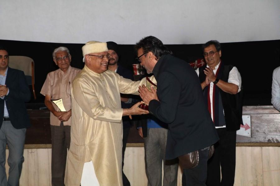 Bollywood Jackie Shroff, Anil Kapoor and filmmaker Subhash Ghai spotted during the launch of New Excelsior Mukta A2 cinema in Mumbai. Jackie Shroff,Anil Kapoor,Subhash Ghai,New Excelsior Mukta A2 cinema,New Excelsior,A2 cinema