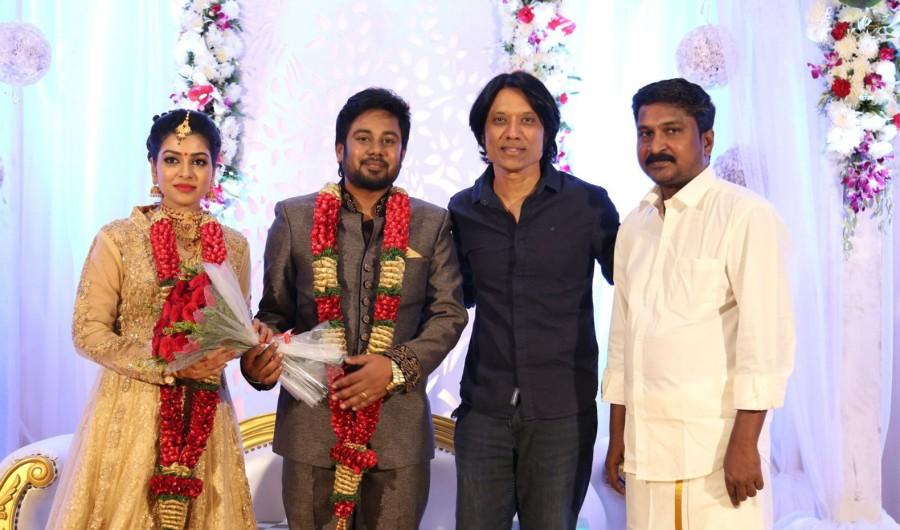 South Indian actor SJ Suryah at Karthik and Satna Titus wedding reception. GV Prakash Kumar,R Parthiban,Udhayanidhi Stalin,SJ Surya,Vidharth,Lollu Sabha Jeeva,Satna Titus wedding reception,Satna Titus reception,Satna Titus wedding,Satna Titus wedding reception pics,Satna Titus wedding reception images,Satna Titus wedding recepti